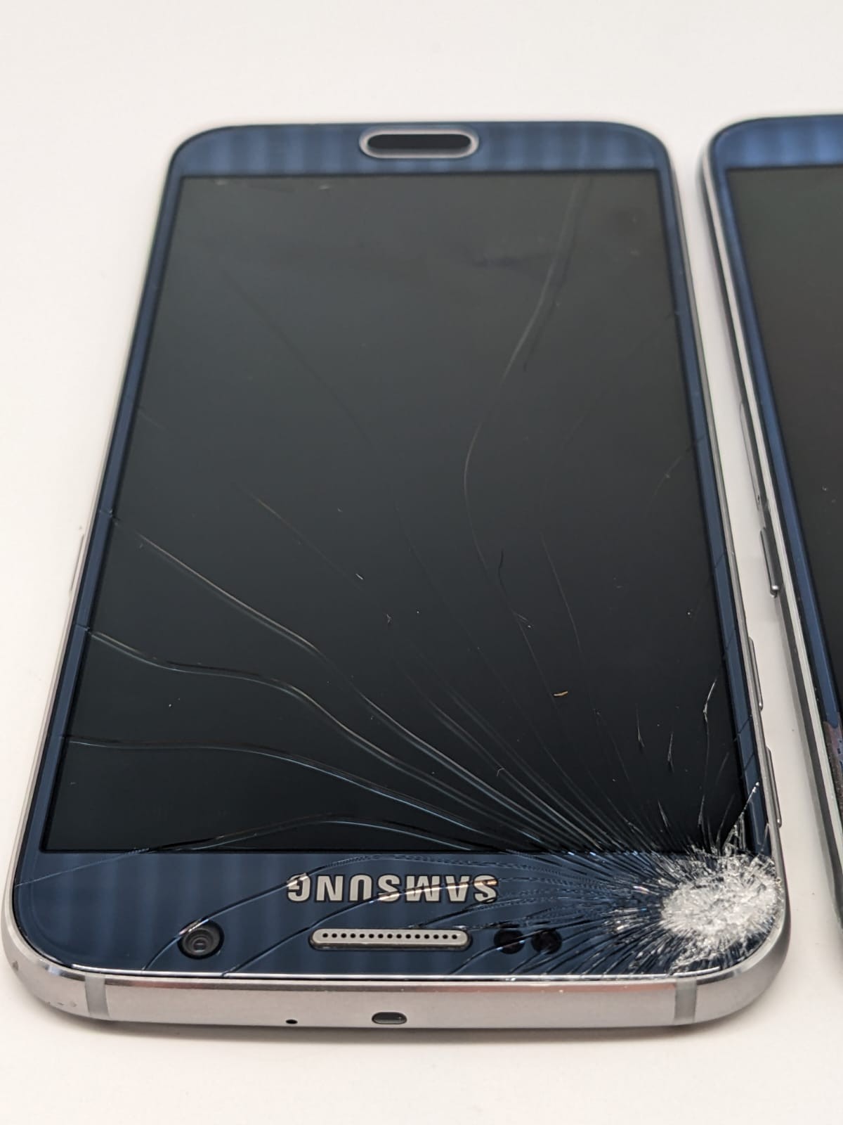 2x Samsung Galaxy S6 SM-G920F Blau Smartphone Ersatzteile Bastler | DEFEKT
