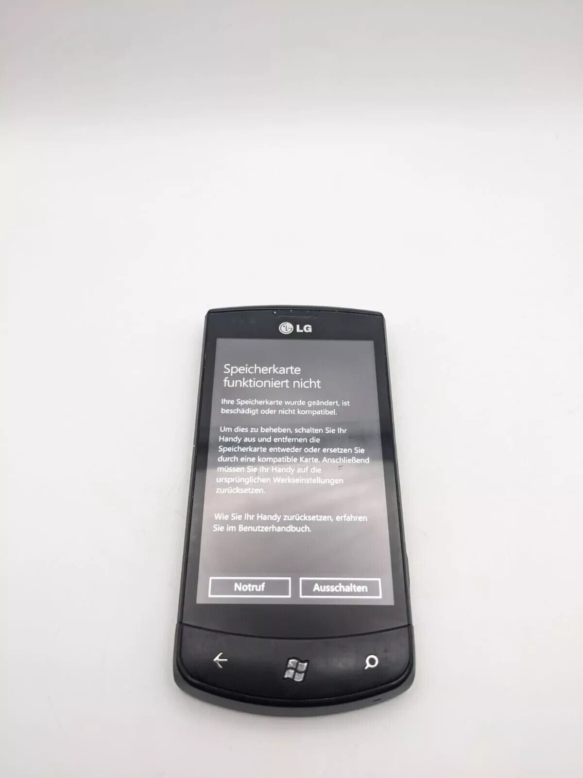 LG E900 Optimus 7 Smartphone Windows | SPEICHERKARTE FUNKTIONIERT NICHT