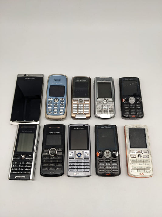10x Sony Ericsson Handy Konvolut Sammlung Posten | 100% UNGETESTET