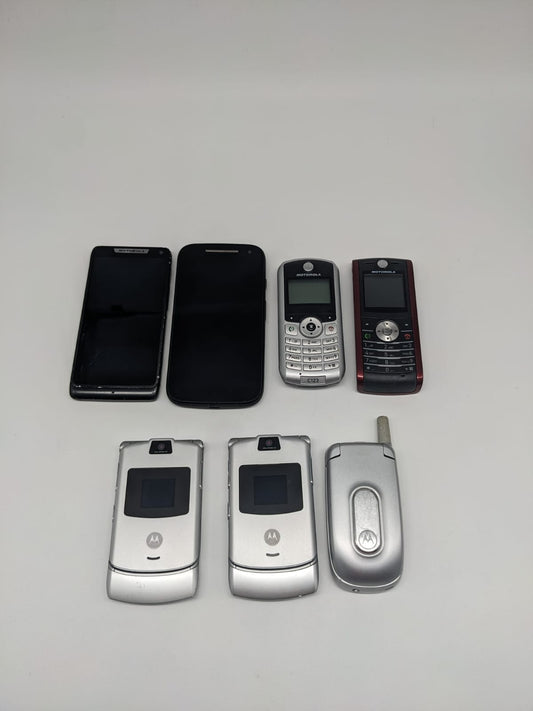 7x Motorola Handy Smartphone Konvolut Sammlung Posten | UNGETESTET