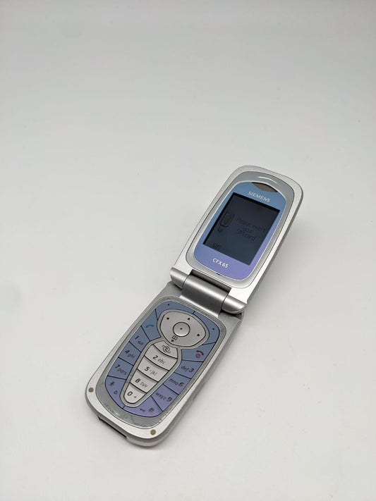 Siemens CFX65 Blau Klapphandy Retro Vintage | VOLL FUNKTIONSFÄHIG