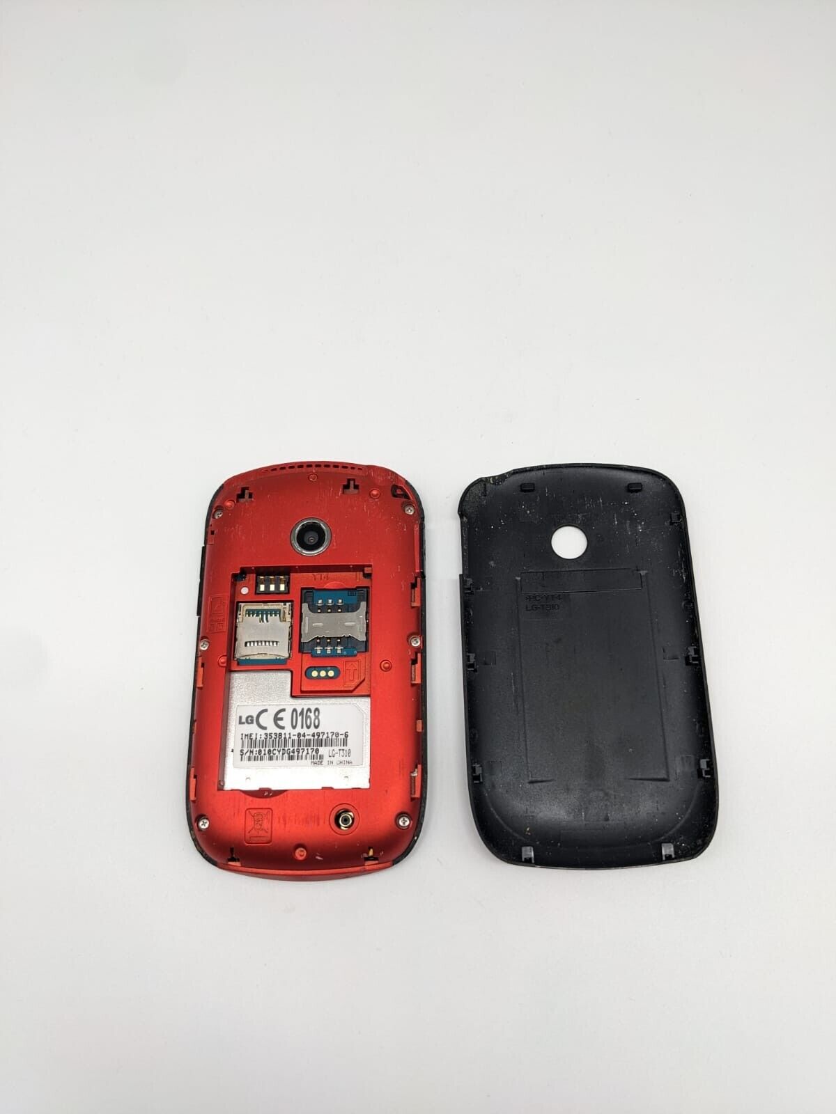 LG T310 Handy Schwarz Rot Selten Sammler | OHNE AKKU | OHNE SIMLOCK